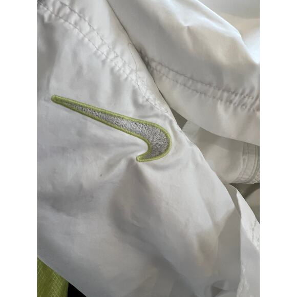 Vintage Ladies Nike Windbreaker Jacket White Green L - Picture 6 of 7